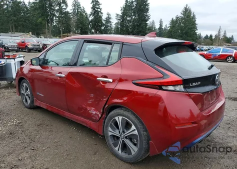 2019 Nissan Leaf S z USA, uszkodzony, nr VIN 1N4AZ1CP4KC306487